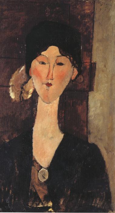 Amedeo Modigliani Beatrice Hasting in Front of a Door (mk39) oil painting picture